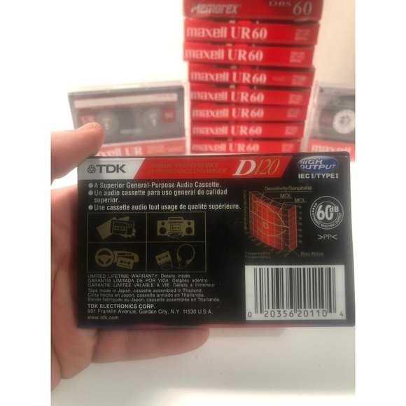 Maxell UR60, Memorex, TDK cassette lot (18) - Picture 3 of 3